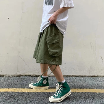 Aidase Wide Leg Shorts Men Short Oversize Vintage Men's Shorts for Summer Clothing Mens Sports Bermuda Running Workout Cargo Pants aidase-shop